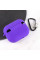 Силиконовый футляр с микрофиброй для наушников Airpods Pro 3 - Фиолетовый / Ultra Violet - фото
