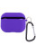 Силиконовый футляр с микрофиброй для наушников Airpods Pro 3 - Фиолетовый / Ultra Violet - фото