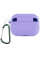Силиконовый футляр с микрофиброй для наушников Airpods Pro 3 - Сиреневый / Dasheen - фото