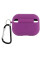 Силиконовый футляр с микрофиброй для наушников Airpods Pro 3 - Фиолетовый / Grape - фото