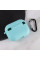 Силиконовый футляр с микрофиброй для наушников Airpods Pro 3 - Бирюзовый / Marine Green - фото