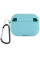 Силиконовый футляр с микрофиброй для наушников Airpods Pro 3 - Бирюзовый / Marine Green - фото