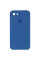 Чехол Silicone Case Square Full Camera Protective (AA) для Apple iPhone 7 / 8 / SE (2020) (4.7) - Синий / Navy blue - фото