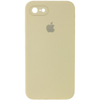 Чехол Silicone Case Square Full Camera Protective (AA) для Apple iPhone 7 / 8 / SE (2020) (4.7) - Желтый / Mellow Yellow
