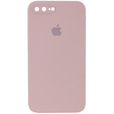 Чохол Silicone Case Square Full Camera Protective (AA) для Apple iPhone 7 plus/8 plus (5.5) - Рожевий / Pink Sand
