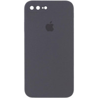 Чехол Silicone Case Square Full Camera Protective (AA) для Apple iPhone 7 plus/8 plus (5.5) - Серый / Charcoal Gray