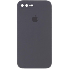 Чохол Silicone Case Square Full Camera Protective (AA) для Apple iPhone 7 plus/8 plus (5.5) - Сірий / Charcoal Gray