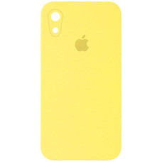 Чохол Silicone Case Square Full Camera Protective (AA) для Apple iPhone XR (6.1) - Жовтий / Yellow