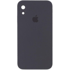 Чехол Silicone Case Square Full Camera Protective (AA) для Apple iPhone XR (6.1) - Серый / Dark Gray
