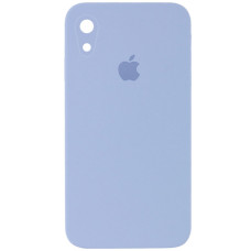 Чохол Silicone Case Square Full Camera Protective (AA) для Apple iPhone XR (6.1) - Блакитний / Mist blue