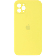 Чохол Silicone Case Square Full Camera Protective (AA) для Apple iPhone 11 Pro (5.8) - Жовтий / Yellow