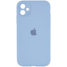 Чохол Silicone Case Square Full Camera Protective (AA) для Apple iPhone 11 (6.1) - Блакитний / Lilac Blue