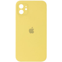 Чохол Silicone Case Square Full Camera Protective (AA) для Apple iPhone 11 (6.1) - Жовтий / Canary Yellow