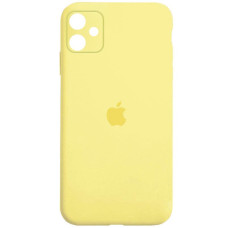 Чохол Silicone Case Square Full Camera Protective (AA) для Apple iPhone 11 (6.1) - Жовтий / Yellow