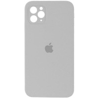 Чохол Silicone Case Square Full Camera Protective (AA) для Apple iPhone 11 Pro Max (6.5) - Сірий / Light Grey