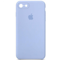Чехол Silicone Case Square Full Camera Protective (AA) для Apple iPhone 6/6s (4.7) - Голубой / Lilac Blue