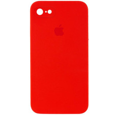 Чехол Silicone Case Square Full Camera Protective (AA) для Apple iPhone 6/6s (4.7) - Красный / Red