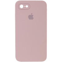 Чохол Silicone Case Square Full Camera Protective (AA) для Apple iPhone 6/6s (4.7) - Рожевий / Pink Sand