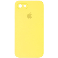 Чохол Silicone Case Square Full Camera Protective (AA) для Apple iPhone 6/6s (4.7) - Жовтий / Yellow