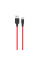 Дата кабель Hoco X21 Silicone Type-C Cable (1m) - Чорний / Червоний - фото