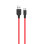 Дата кабель Hoco X21 Silicone Type-C Cable (1m) - Чорний / Червоний