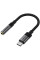 Переходник Acefast J12 Type-C male to AUX 3.5mm female Black - фото