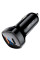 Автомобільний зарядний пристрій Acefast B4 digital display 66W(USB-C+USB-A) dual port Black - фото