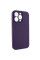 Чехол Silicone Case с защитой камеры NO LOGO для Apple iPhone 15 Pro (6.1) Фиолетовый / Elderberry - фото