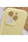 Чехол Silicone Case с защитой камеры NO LOGO для Apple iPhone 15 Pro (6.1) Желтый / Mellow Yellow - фото
