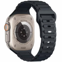 Силіконовий ремінець Defense для Apple Watch 38/40/41/42mm(ser.10) (140-190mm) Midnight Blue