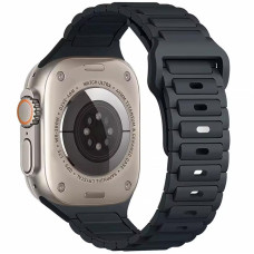 Силіконовий ремінець Defense для Apple Watch 38/40/41/42mm(ser.10) (140-190mm) Midnight Blue
