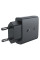 Сетевое зарядное устройство Acefast A69 PD30W GaN (USB-C+USB-A) Black - фото