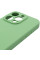 Чохол Epik Silicone Case із захистом камери NO LOGO для Apple iPhone 14 Pro (6.1) М'ятний / Mint - фото