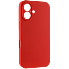 Чехол Silicone Case с защитой камеры NO LOGO для Apple iPhone 16 (6.1) - Красный / Red