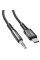 Аудио кабель Aux Acefast C1-08 (Type-C to AUX 3.5mm) (1m) Black - фото