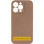 Чехол Silicone Case с защитой камеры NO LOGO для Apple iPhone 16e / 17e (6.1) Бежевый / Desert Gold