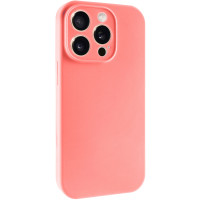 Чехол Silicone Case с защитой камеры NO LOGO для Apple iPhone 15 Pro (6.1) Коралловый / Pink Orange