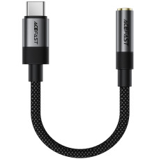 Перехідник Acefast J12 Type-C male to AUX 3.5mm female Black