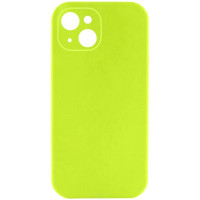 Чехол Silicone Case с защитой камеры NO LOGO для Apple iPhone 14 (6.1) Кислотно-зеленый / Acid Green