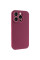 Чехол Silicone Case с защитой камеры NO LOGO для Apple iPhone 15 Pro (6.1) Бордовый / Plum - фото