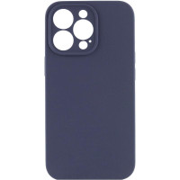 Чехол Silicone Case с защитой камеры NO LOGO для Apple iPhone 15 Pro (6.1) Темно-синий / Midnight blue
