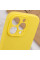 Чехол Silicone Case с защитой камеры NO LOGO для Apple iPhone 15 Pro (6.1) Желтый / Yellow - фото
