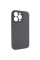 Чехол Silicone Case с защитой камеры NO LOGO для Apple iPhone 15 Pro (6.1) Серый / Dark Gray - фото