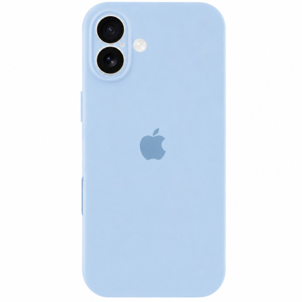 Чехол Silicone Case с защитой камеры для Apple iPhone 17 (6.3) - Голубой / Sweet Blue