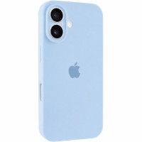 Чехол Silicone Case с защитой камеры для Apple iPhone 17 (6.3) - Голубой / Sweet Blue