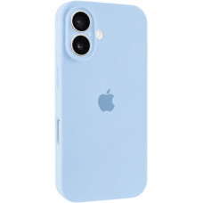 Чехол Silicone Case с защитой камеры для Apple iPhone 17 (6.3) - Голубой / Sweet Blue