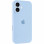 Чехол Silicone Case с защитой камеры для Apple iPhone 17 (6.3) - Голубой / Sweet Blue