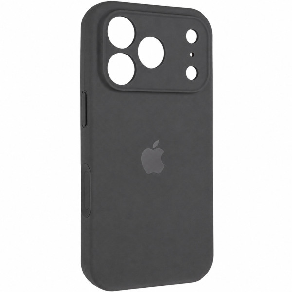 Чохол Silicone Case  з захистом камери для Apple iPhone 17 Pro Max / 18 Pro Max (6.9) - Сірий / Dark Gray