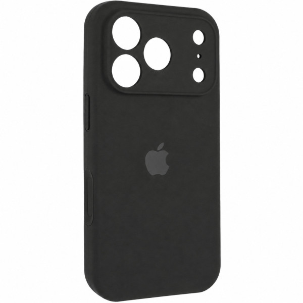 Чохол Silicone Case  з захистом камери для Apple iPhone 17 Pro / 18 Pro (6.3) - Чорний / Black