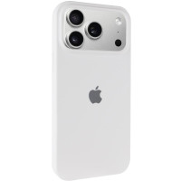 Чохол Silicone Case з закритим низом для Apple iPhone 17 Pro / 18 Pro (6.3) - Білий / White